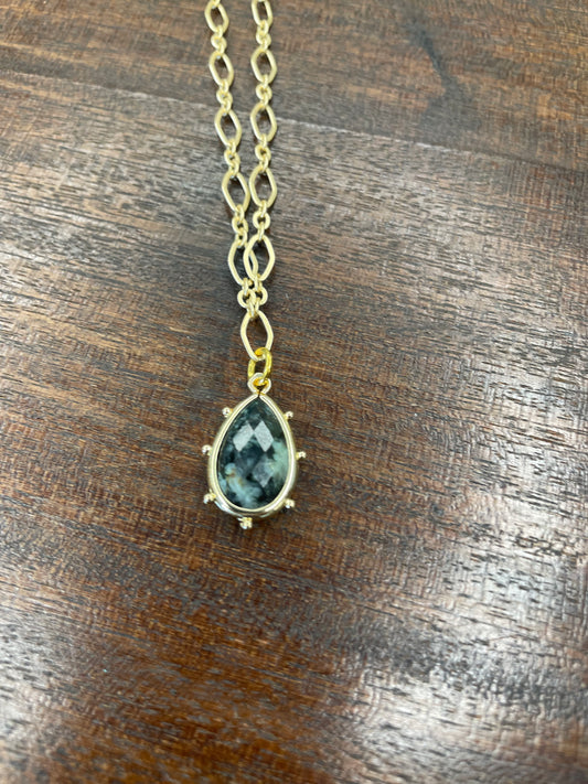 Gold Chain One of Kind Pendant Necklace