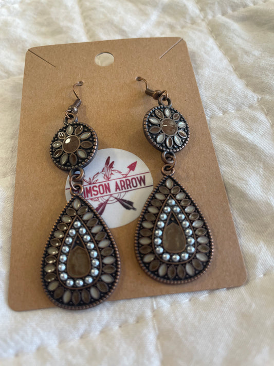 Boho Double Dangle Western Earring