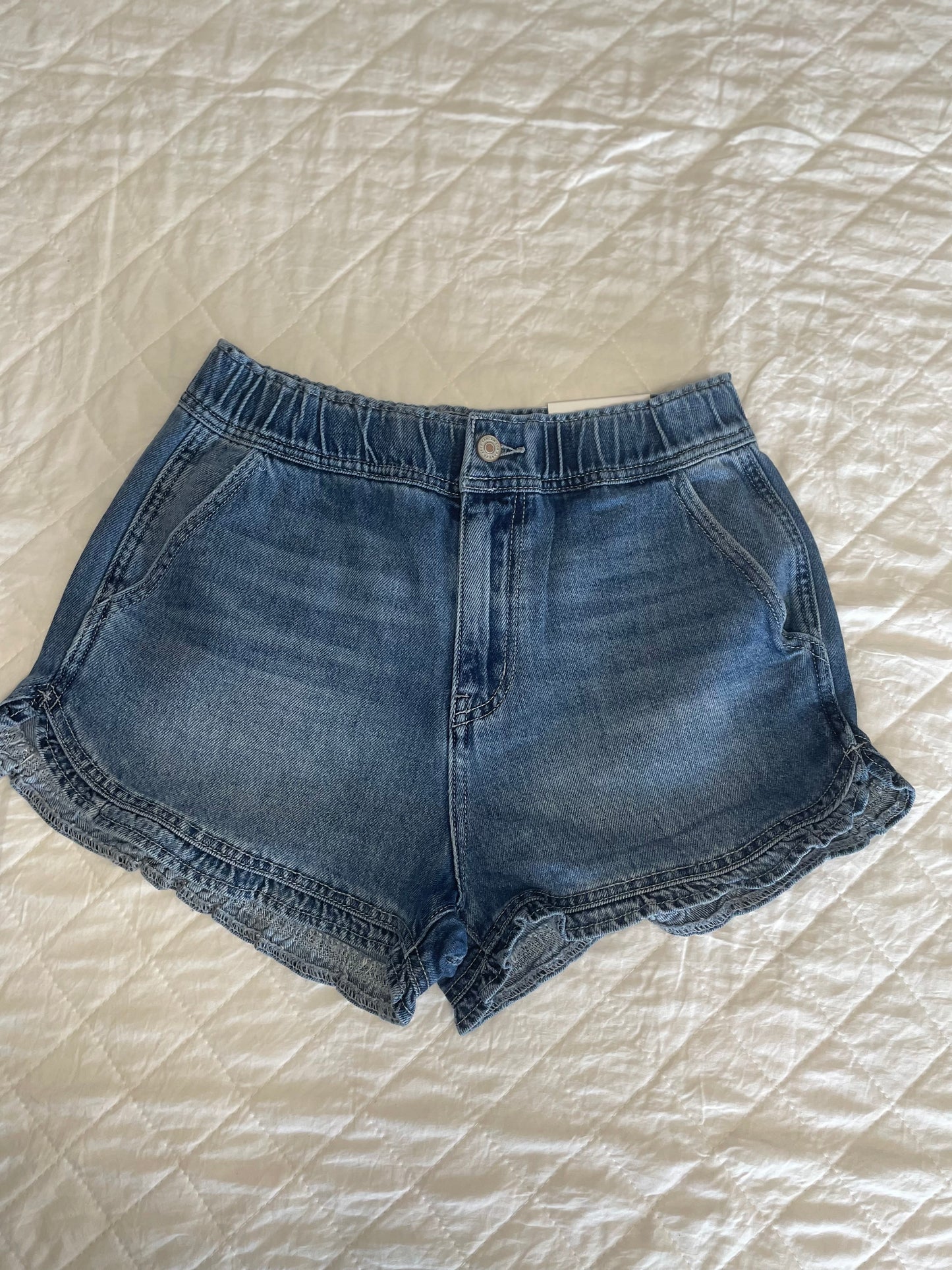 Betsy Kancan Ruffle Hem Shorts