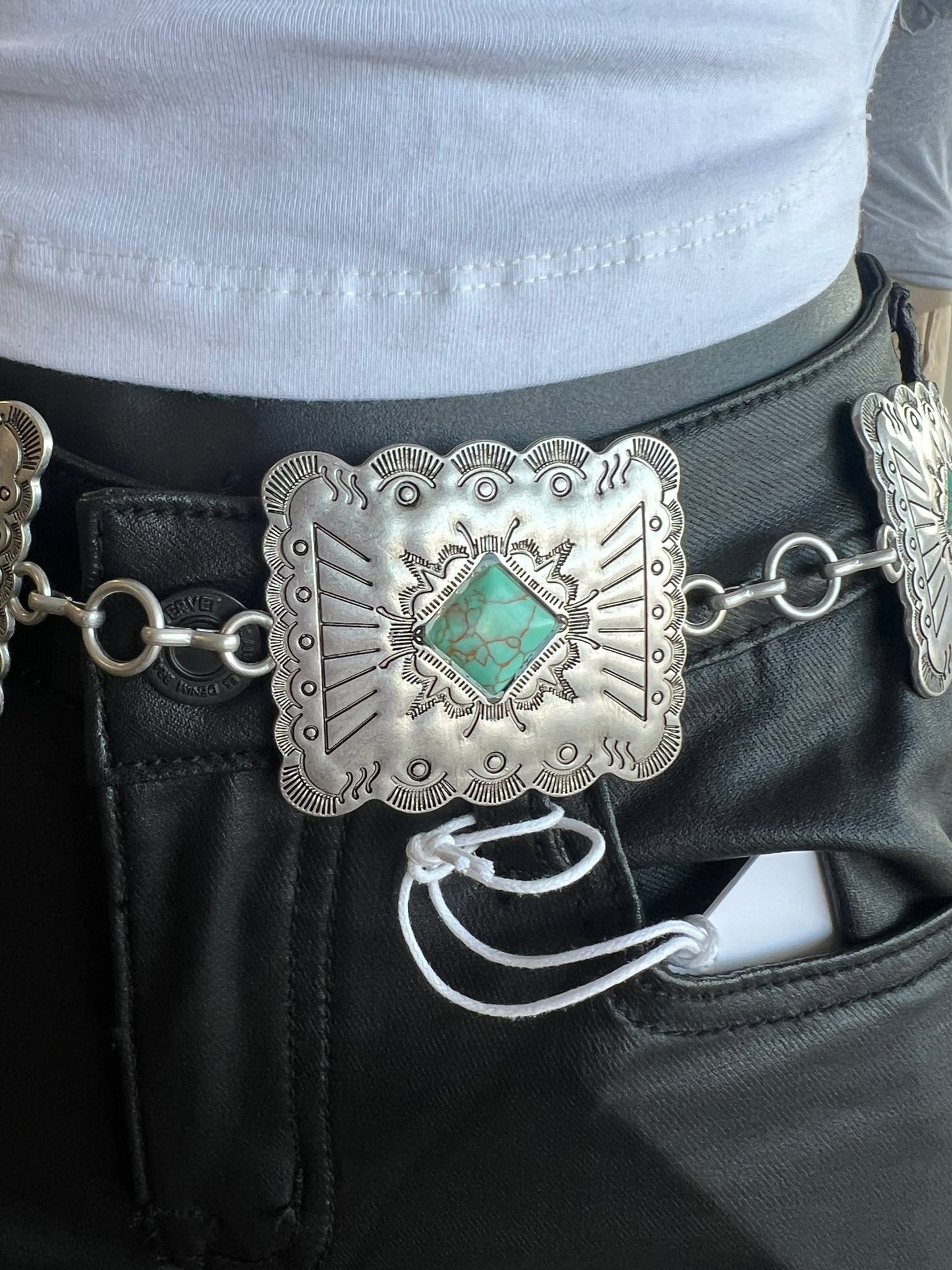 Rectangular Concho Belt