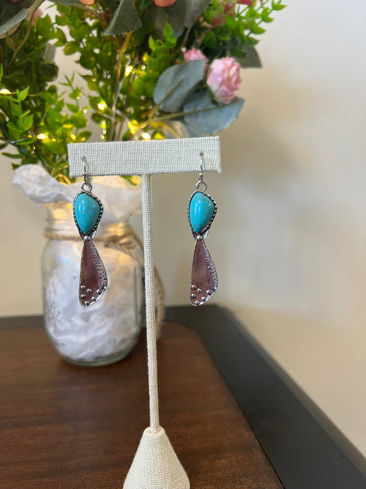 Retro Decor Drop Earrings