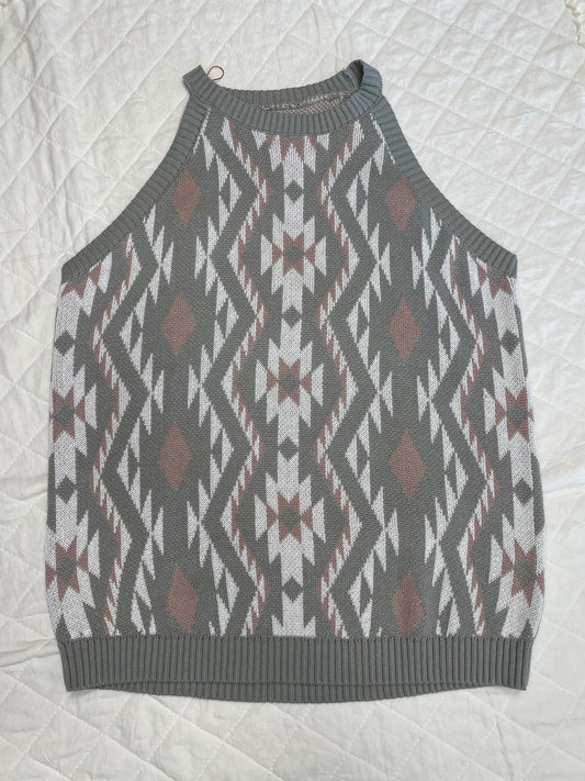 Aztec Sweater Tank