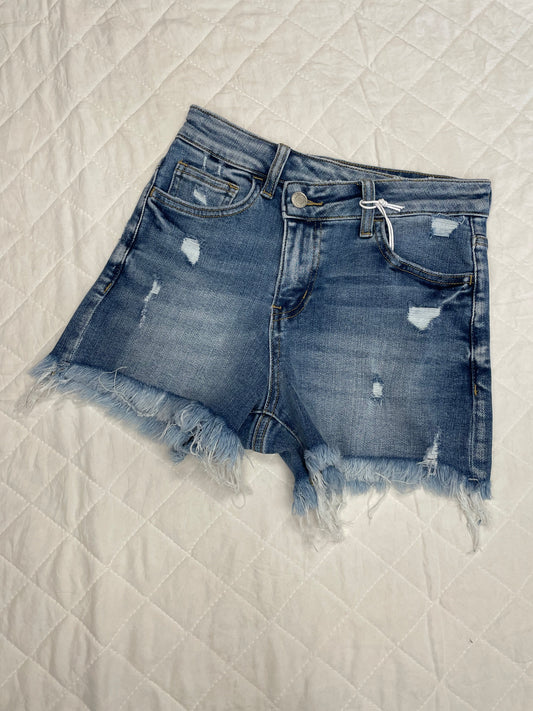 Vervet Criss Cross Denim Shorts