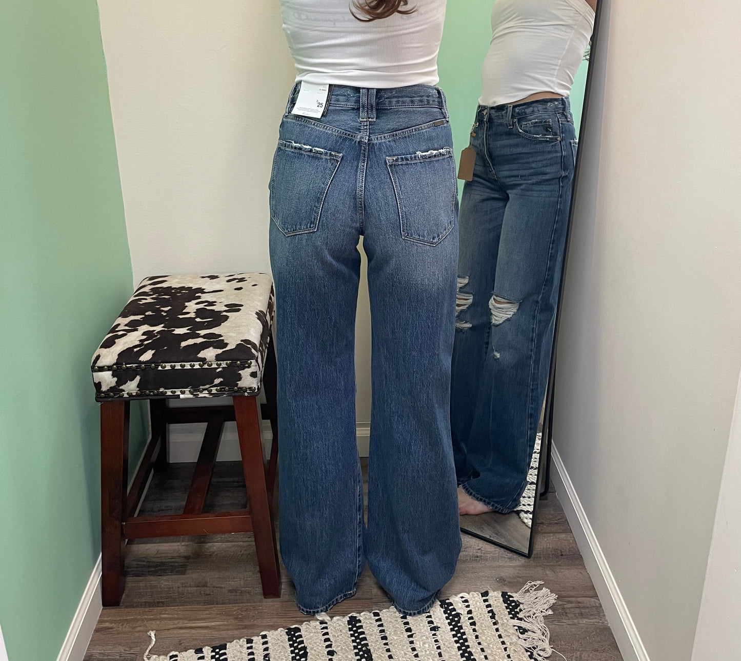 Kancan Lydia Medium Wash 90's Flare Jeans