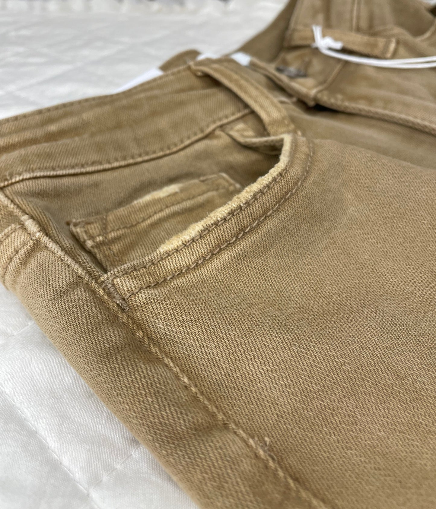 Vervet "Conquer" High Rise Tan Jeans