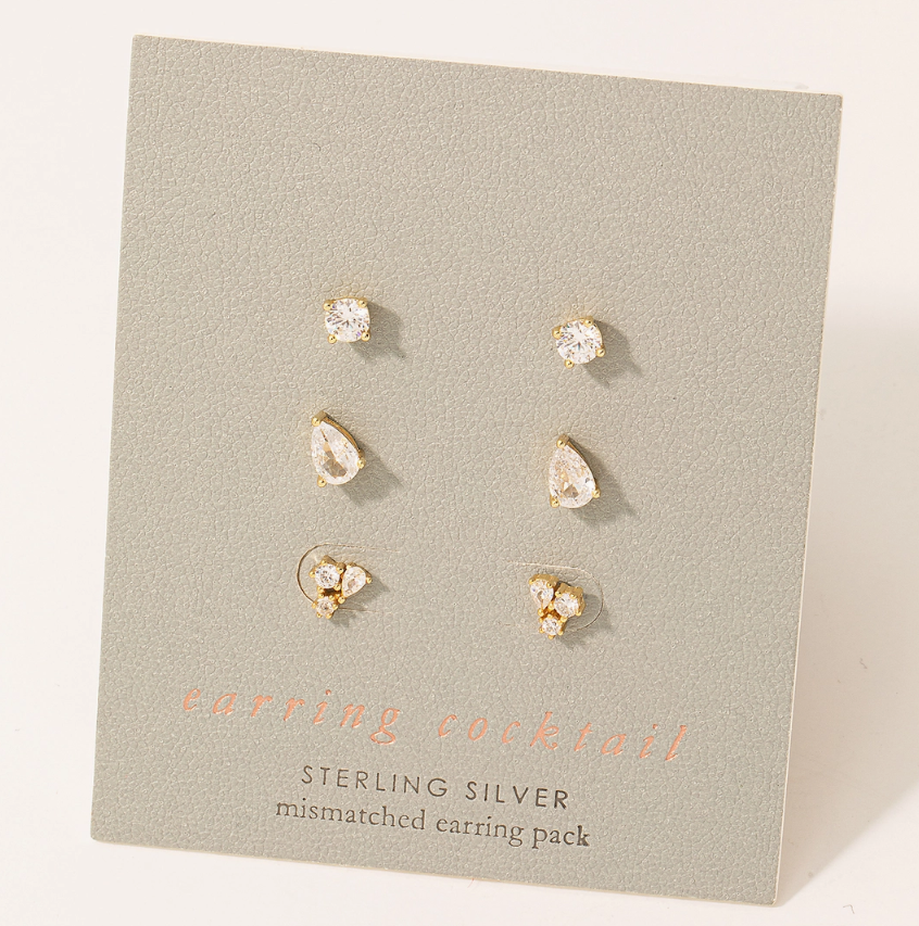 Mismatched Stud Earrings