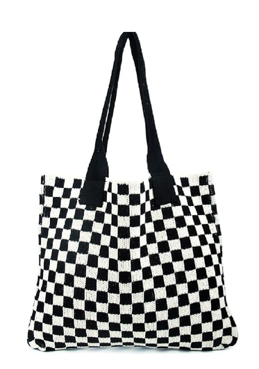 Checkered Tote Bag