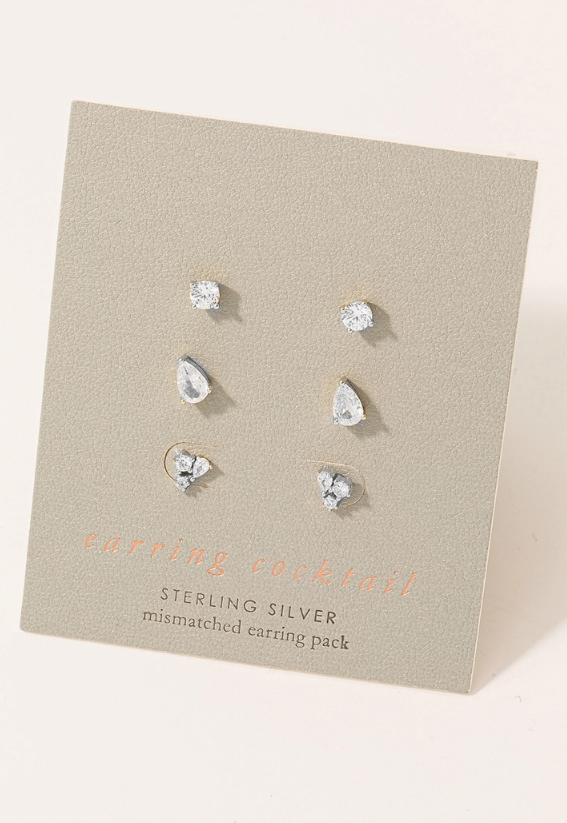 Mismatched Stud Earrings