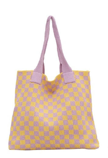 Checkered Tote Bag