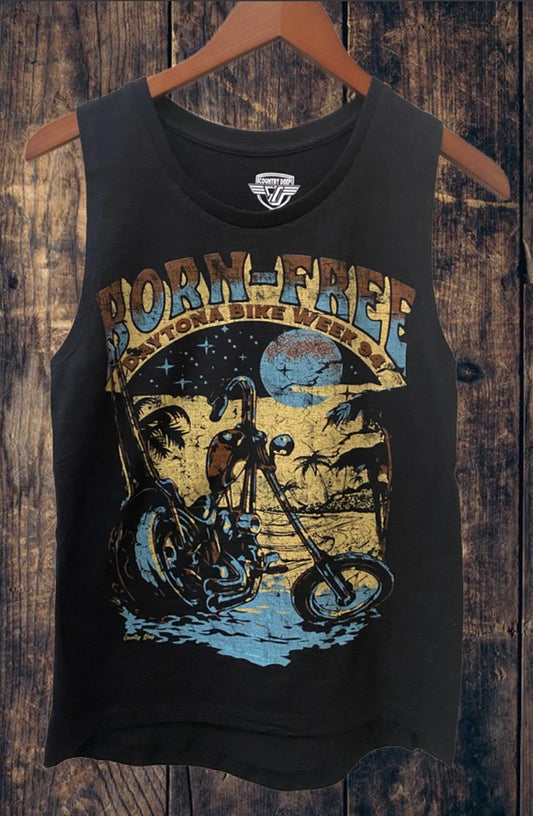 Born Free Daytona 1994 Bike Week Muscle Tank Top