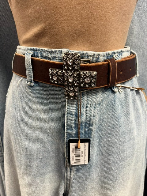 Crystal Cross Belt