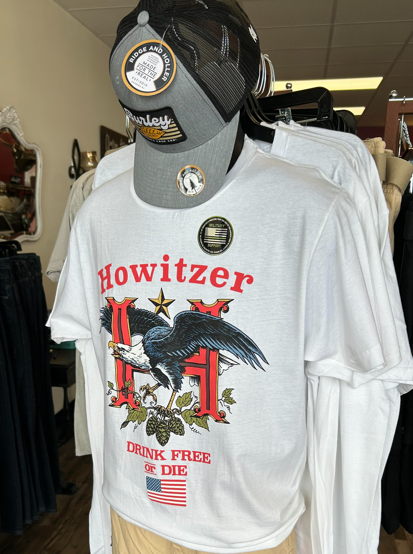 Howitzer Drink Free Or Die Tshirt